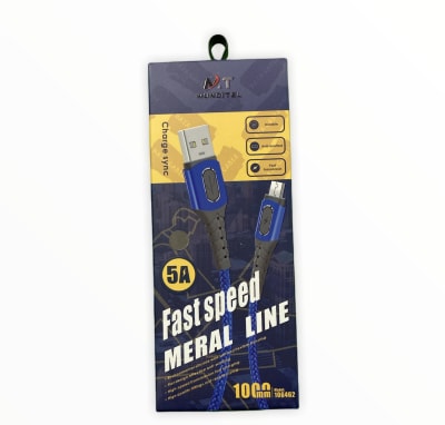 CABLE ANDROID DATA P/RECARGA TIPO 5A 1 MT 1064621