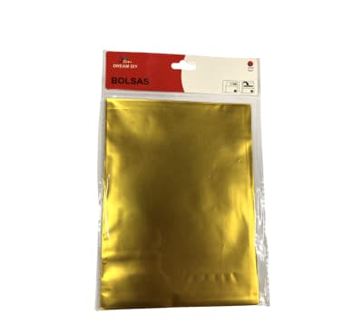 BOLSAS C/ADHESIVO DORADA 15X20 CM 6 PCS DREAM DIY 209541