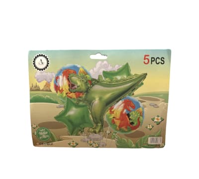 GLOBOS 5 UNID. DINOSAURIO F18731