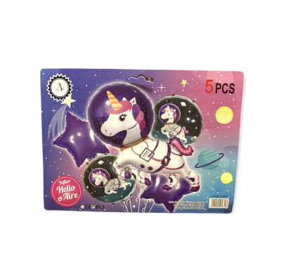 GLOBOS 5 UNID. UNICORNIO F18791