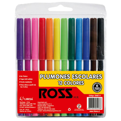 LAPIZ SCRIPTO 12 COLORES DELGADO ROSS 28487-41