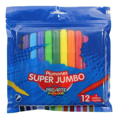 LAPIZ SCRIPTO 12 COLORES JUMBO PROARTE 33877-K1