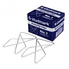 CLIPS MARIPOSA Nº 1 X 12 UNID. STUDMARK1
