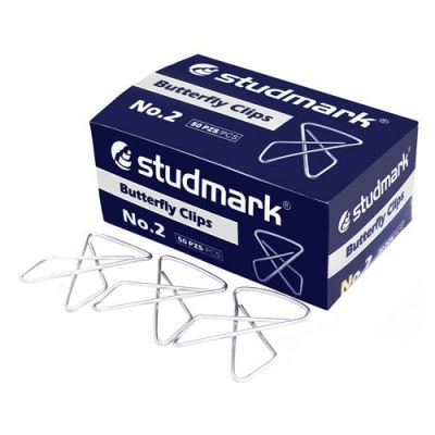 CLIPS MARIPOSA Nº 2 X 50 UNID. STUDMARK1
