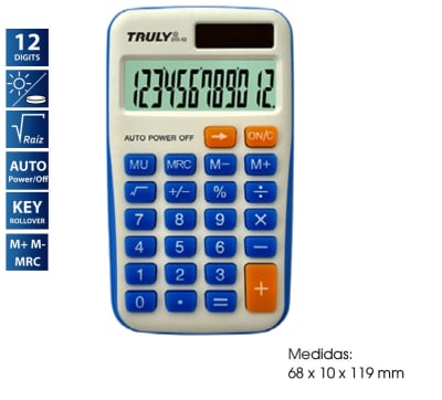 CALCULADORA DE BOLSILLO TRULY 215-12 215083  543071