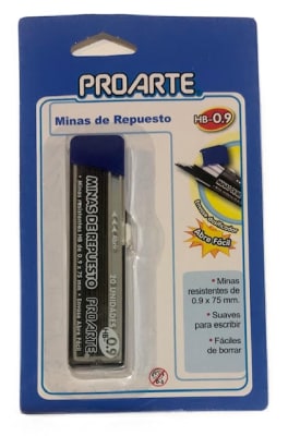 MINA REPUESTO BLISTER 0.9 1