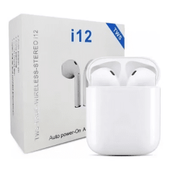 AUDIFONO WIRELESS i12 TWS-TRUE STEREO 60021