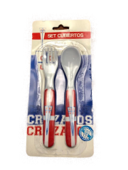 SET CUBIERTOS MELAMINA U CATOLICA