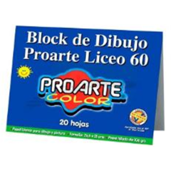 BLOCK DIBUJO LICEO 20 HJS. 106 GRS 26,5X21 CM PROARTE 13000-1