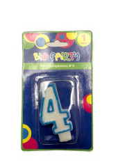 VELA Nº 4 CUMPLEAÑOS BIC PARTY