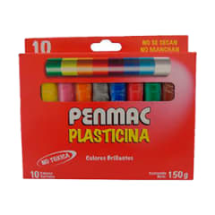 PLASTICINA 10 COLORES PENMAC 000520