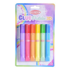 GLUE PASTEL 3D 6 TUBOS 13 GRS ARTEL 20640650