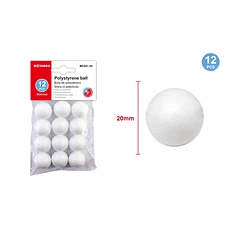 ESFERA DE PLUMAVIT 2 CM. 12 PCS. MOTARRO ME001-20
