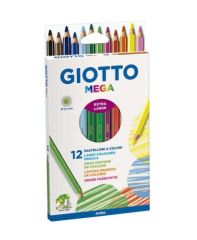 LAPIZ COLOR 12 UNID. JUMBO MEGA MINA 5.5 HEXAGONAL 225109  225600