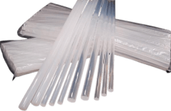 12 SILICONA EN BARRA DELGADA 7MM. TRANSPARENTE 7358