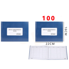 LIBRO DE CORRESPONDENCIA TAPA DURA 100 HJS MOTARRO 251342