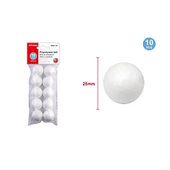 ESFERA DE PLUMAVIT 2.5 CM. 10 PCS. MOTARRO ME001-25