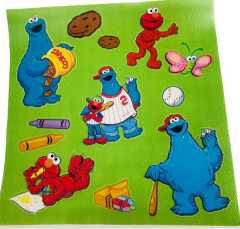 STICKER  ROOM  PLAZA SESAMO RELIEVE