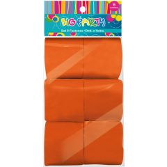 FESTON NARANJO 6 UNID. 4 CM x 10 MT BIG PARTY 404541
