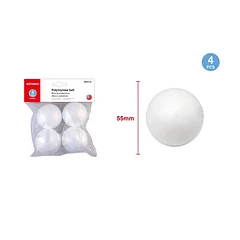 ESFERA DE PLUMAVIT 5.5 CM. 4 PCS. MOTARRO ME001-55