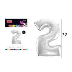 GLOBO N° 2 81 CM METALICO HELIO O AIRE 607829