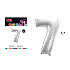 GLOBO N° 7 81 CM METALICO HELIO O AIRE 607834