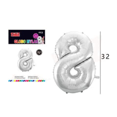 GLOBO N° 8 81 CM METALICO HELIO O AIRE 607835