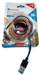 TIRA 50 LED 5 MTS USB BLANCO