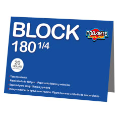 BLOCK DIBUJO 180 1/4 20 HJS 180GRS PROARTE 53,5 X 37,5CM 13004-4