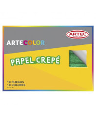 CARPETA DE PAPEL CREPE 10 PLIEGOS 25x35 CM ARTEL 10010922