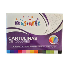 CARPETA DE CARTULINA COLORES MAS+ARTE