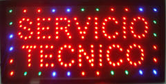 LETRERO LED SERV. TECNICO 48x25 CM LUZ LED