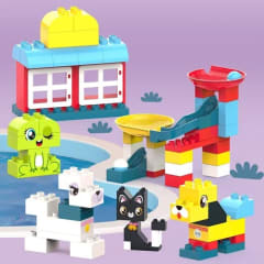 BLOQUES ARMABLES ANIMALES 75 PCS EN CAJA OTG0930191