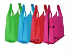 BOLSA TNT X 12 UNID. 65X40X16 REUTILIZABLE GRANDE  302