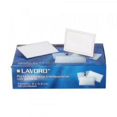 PORTA CREDENCIAL C/GANCHO Y C/CORDEL 9X5.8 CM 358258