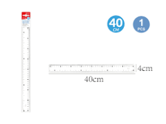 REGLA PLASTICA 40 CM MOTARRO MI044-40
