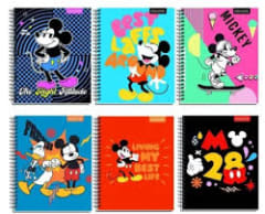 CUADERNO UNIV. MAT. 7MM 100 HJS MIKEY NIÑO PROARTE 33853-2