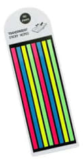 NOTAS ADHESIVAS DESTACADOR TIRAS DE COLORES + REGLA 12CM 12214