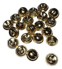 CASCABELES METALICOS DORADO 18 MM 6 PCS. MOTARRO ME050-1