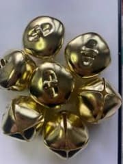 CASCABELES METALICOS DORADO 20MM 5 PCS. MOTARRO ME051-1