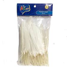 PLUMA BLANCA X 15 UNIDADES EN BOLSA PROPIAS