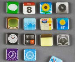 SET DE 18 ICONOS DE IPHONE APP MAGNETS