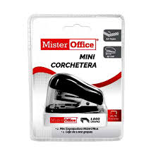 CORCHETERA MINI + CORCHETES 26/6 EN DISPLEY MISTER OFFICE 7418
