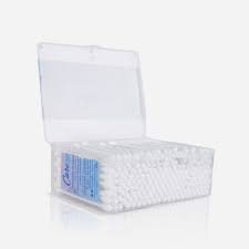 COTONITO 200 PIEZAS 608823 CAJA PLASTICA CUADRADA