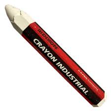 CRAYON INDUSTRIAL BLANCO DIXON  CAJA 10 UNID.