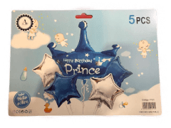 SET 5 GLOBOS PRÍNCIPE AZUL