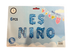 SET 6 GLOBOS ES NIÑO