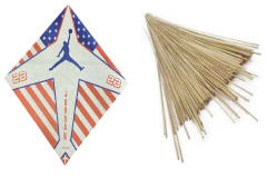 50 PAPEL VOLANTIN 40X40 Y 100 PALILLOS 75 CM.