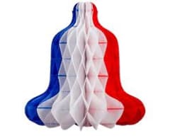 ADORNO CAMPANA 25 CM TRICOLOR BIG PARTY FIESTAS PATRIAS 445020