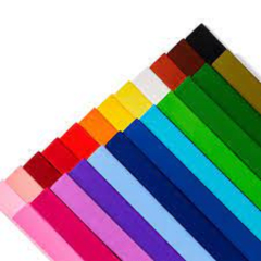 PAPEL CREPE 50 X 200 CM UNIDAD SURTIDO COLORES YUANDA